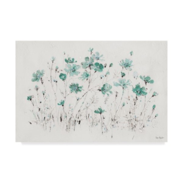 Trademark Fine Art Lisa Audit 'Wildflowers I Turquoise' Canvas Art, 30x47 WAP04176-C3047GG